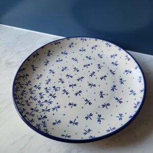 Duży talerz obiadowy 25,5 cm, ważka