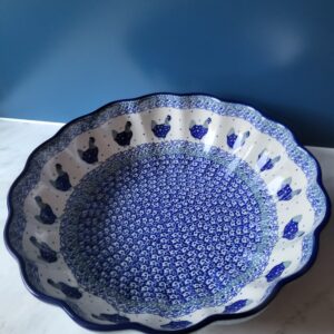 Miska falowana kurki 27,5 cm
